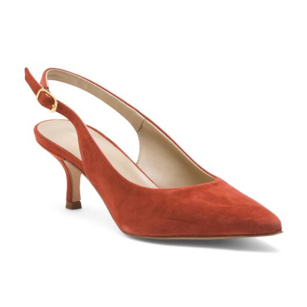 MIRROR Slingback Heeled Shoe With Pointy Toe